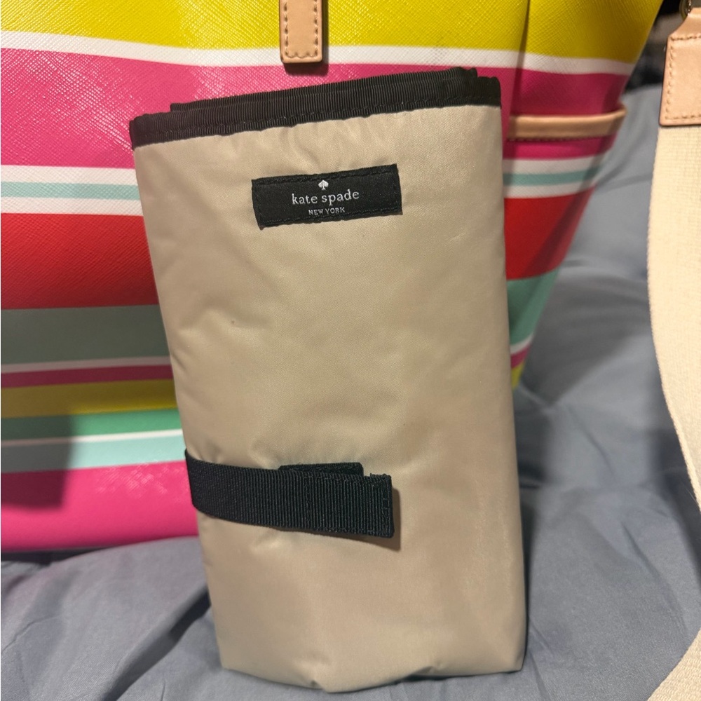 NWT Kate Spade Vibrant Multicolor Striped Tote/Diaper Bag - Picture 4 of 4